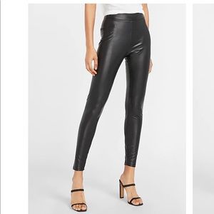Express Black Faux Leather Leggings